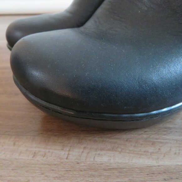 BORN Holly Leather Platform Slip On Clog Mules Y2K Black Leather - Size US 7 - Picture 3 of 14